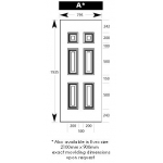 door panel A dimensions